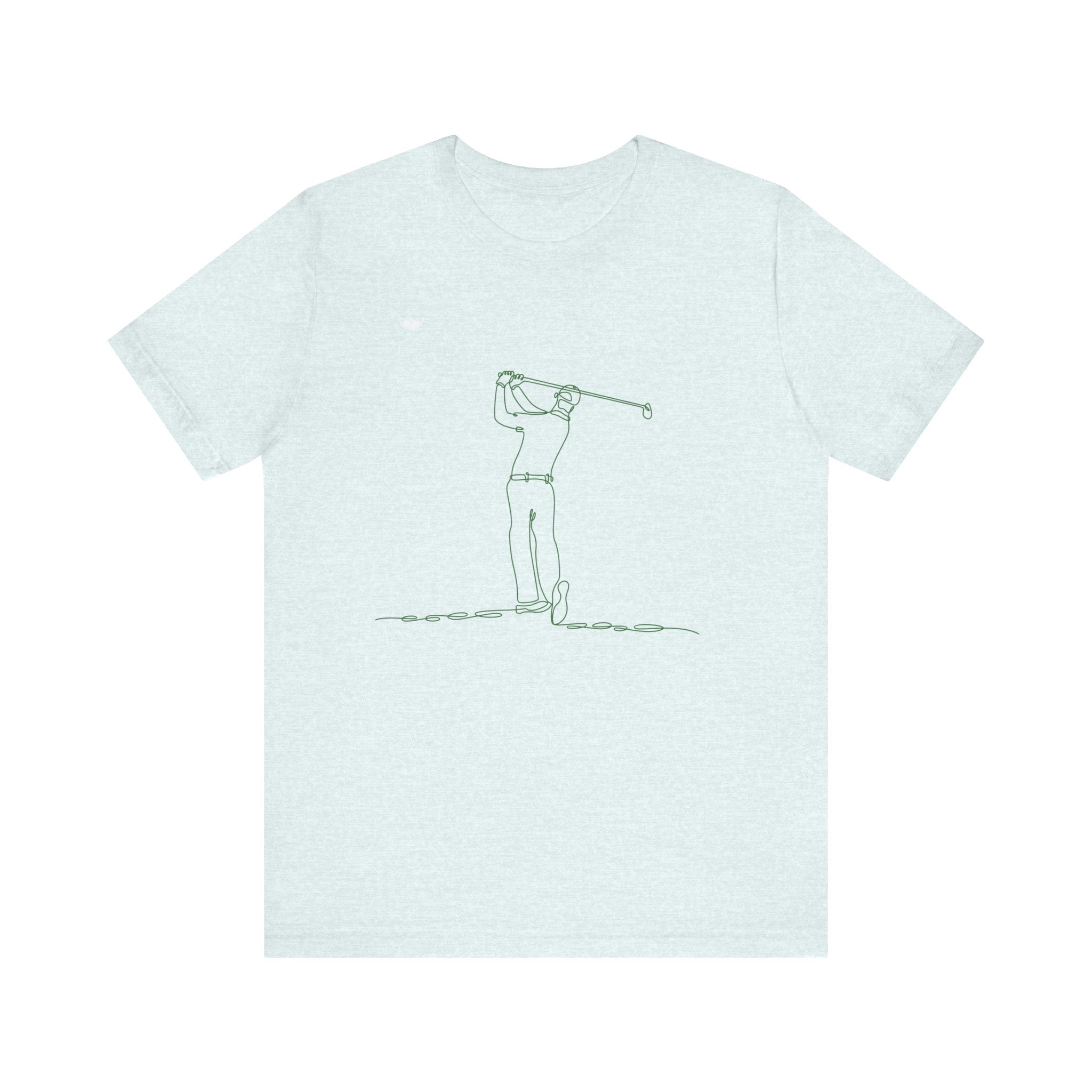 Golf Man Tee - Swing Club Line Design