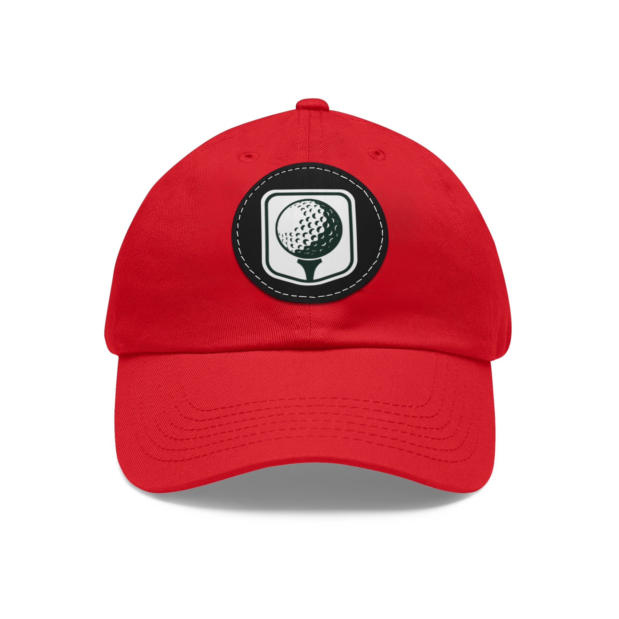 Leather Patch Golf Hat – Premium Adjustable Cap for Golfers & Outdoor Enthusiasts