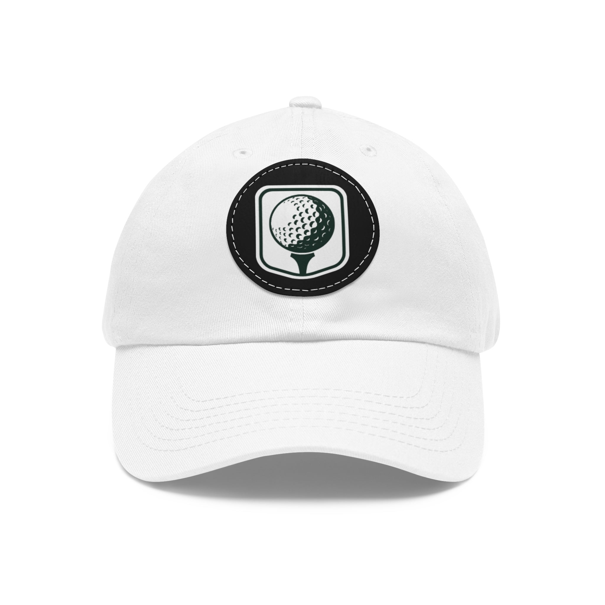 Leather Patch Golf Hat – Premium Adjustable Cap for Golfers & Outdoor Enthusiasts