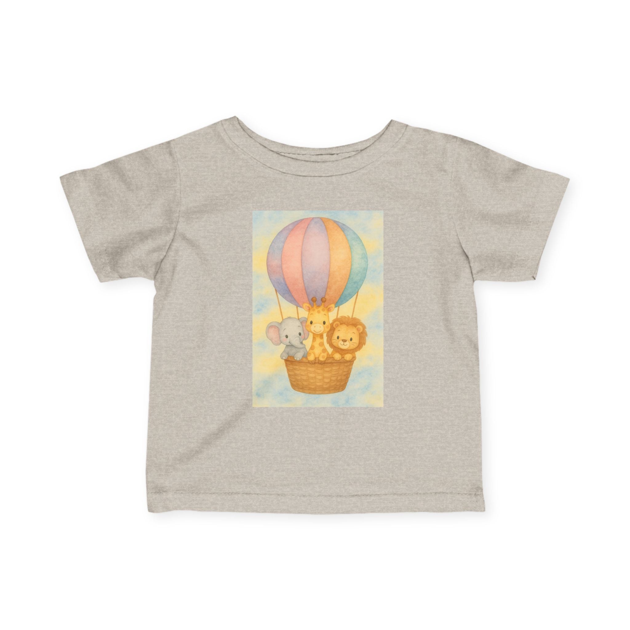 Infant Tee - Baby Animal Adventure Hot Air Balloon