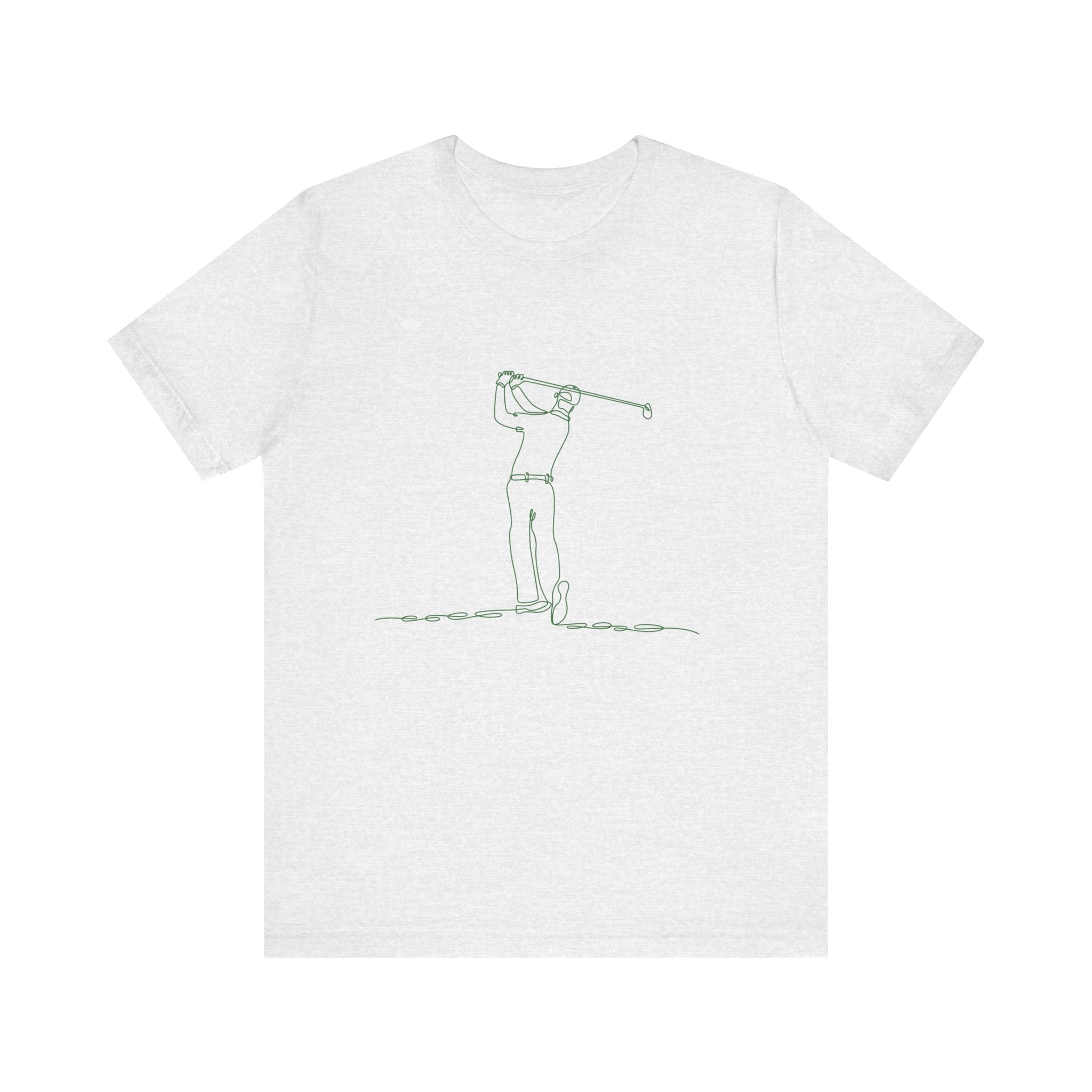 Golf Man Tee - Swing Club Line Design